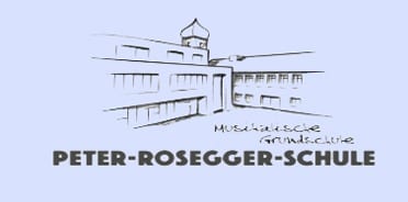 Das Logo der Peter Rosegger Schule in Wiesbaden