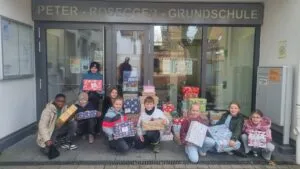 Übergabe der Weihnachtspäckchen am 20.11.2025